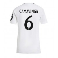 Camiseta Real Madrid Eduardo Camavinga #6 Primera Equipación para mujer 2024-25 manga corta